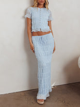 IVY RUCHED BUTTON UP SKIRT